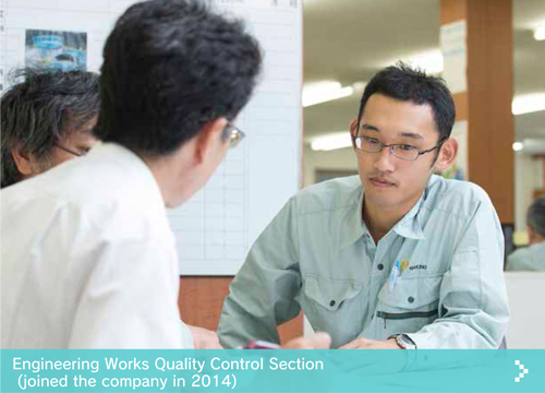 Engineering Works Quality Control Section
(joined the company in 2014)