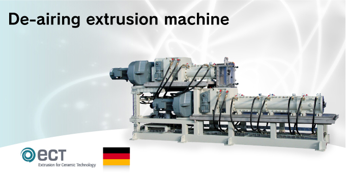 De-airing extrusion machine
