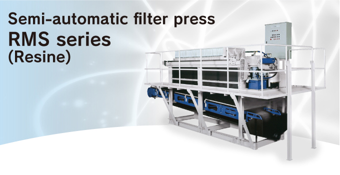 Semi-automatic filter press RMS series (Resine)